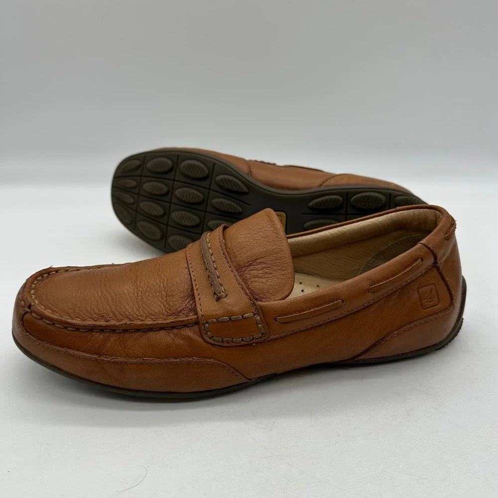 Sperry 0238337 Mens 8.5M Tan Leather Shoes Top-Sider 